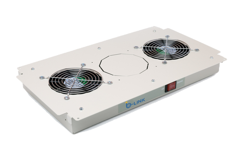 Универсальный вентилятор с термореле, 2 элемента BL-DUV-T-2F